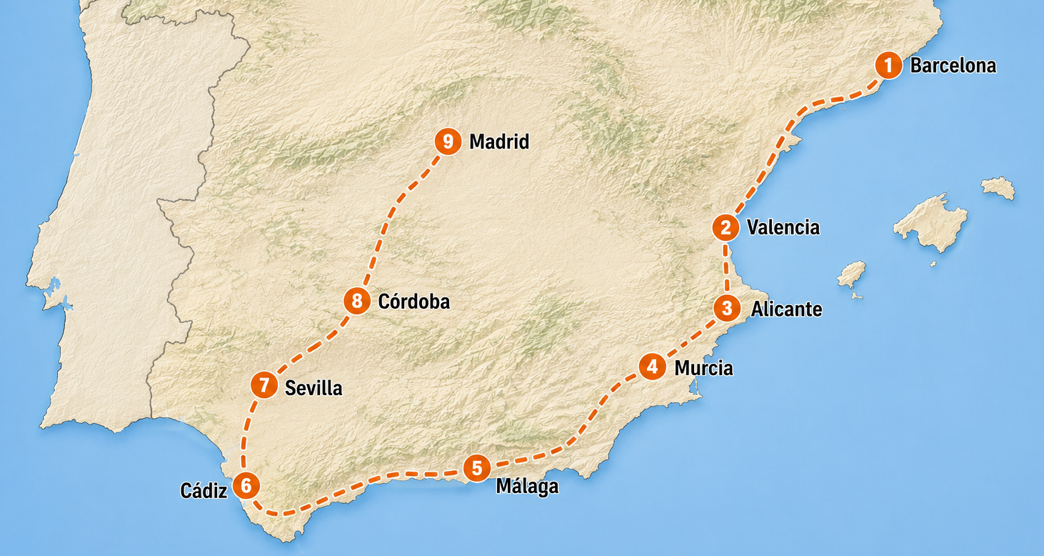 Camperroute Spanje - Overwinteren camper Wijnen Camperverhuur.png